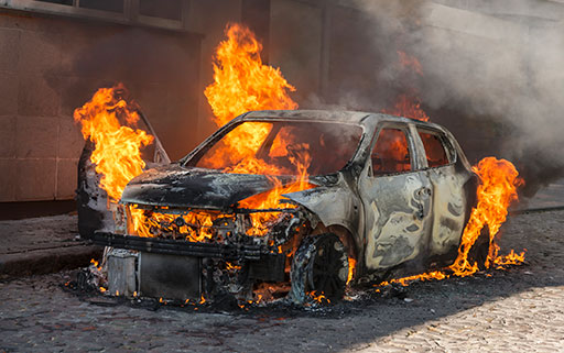 Ev stocks shop on fire