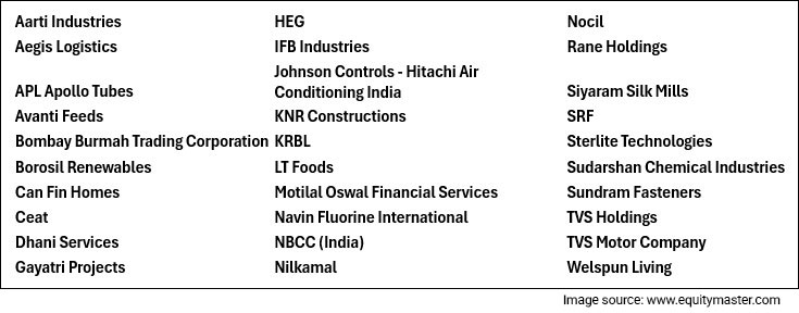 portfolio of 30 stocks
